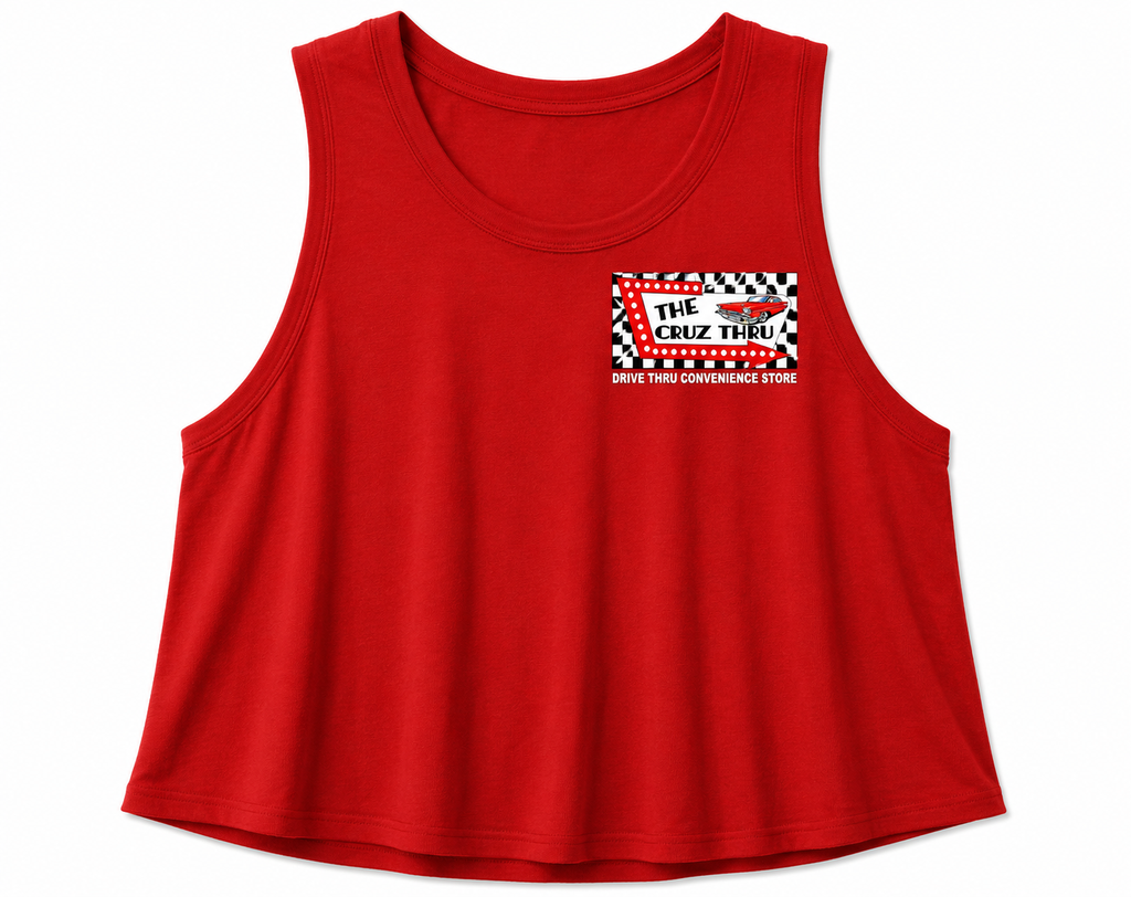 The Cruz Thru BASIC CROPPED TANK