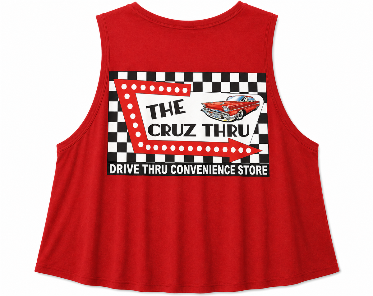 The Cruz Thru BASIC CROPPED TANK